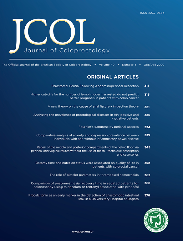 Go to journal home page - Journal of Coloproctology